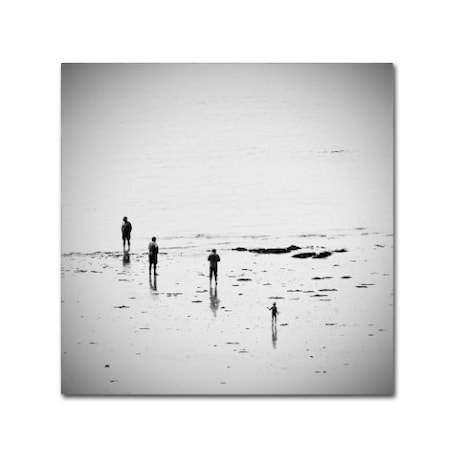 George Digalakis 'Four On The Beach' Canvas Art,35x35